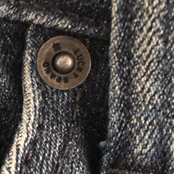 LUCKY Brand Lolita Skinny Jeans women's size 10 / 30 frayed hem zip front - Picture 8 of 13